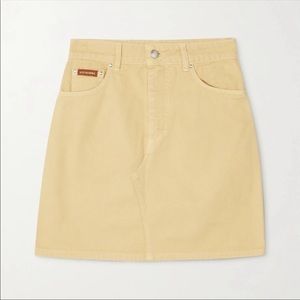 AlexaChung buttermilk(light yellow) Jean mini skirt. Never worn—!! Tags removed